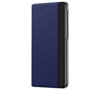 Coque Clapet pour Huawei Mate X3 Fenêtre et Béquille Clear View Stand Bleu nuit