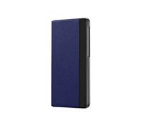 Coque Clapet pour Huawei Mate X3 Fenêtre et Béquille Clear View Stand Bleu nuit
