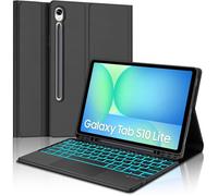 Coque clavier détachable pour tablette - SUTEO - Galaxy Tab S10 Lite 10.9 - AZERTY rétro 7 couleurs - Touchpad BT