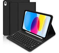 Coque Clavier - E.F.CONNECTION - pour iPad A16 - 10e Génération - PU - Clavier Bluetooth - AZERTY Français