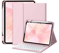 Coque Clavier Pour Ipad A16 11/10 Ème Generation (11 Pouces 2025/10.9 Pouces 2022), Étui Keyboard À Touches Anti-Arrachage Avec Porte Crayon, Azerty Layout Pour Ipad 10eme/11eme, Gris Clair