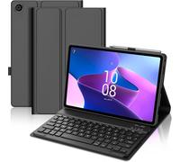 Coque Clavier Pour Lenovo Tab M10 3e Gén 10.1 Pouces, Azerty Français Housse Clavier Bluetooth Magnétique Détachable Avec Porte Crayon Pour Tablette Lenovo Tab M10 3eme Gén 10.1"" 2022, Bleu Ciel