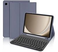 Coque Clavier pour Samsung Galaxy Tab A11 Plus / A9 Plus, Cuir PU Violet avec Clavier Bluetooth Magnétique - E.F.Connection