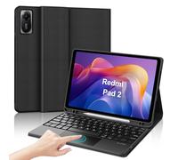 Coque Clavier pour Xiaomi Redmi Pad 2 11 2025/Redmi Pad SE 2023 11 Pouces | Pavé tactile, Étui Keyboard Touchpad Détachable Bluetooth sans Fil, AZERTY Français avec Porte Crayon, Noir