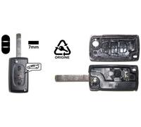 Coque + Clé À Rabat Modèle Lame Avec Trois Boutons. Pile Dans La Coque - Peugeot 308