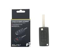 COQUE CLE ADAPTABLE POUR CITROEN CE0536 3 BOUTONS LAME FRAISEE KEYSKAR