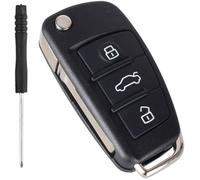 Coque udi pour Audi A1 A2 A3 A4 A6 Q1 Q3 Q5 Q7 S3 S4 S6 R8 TT Boitier Clé Telecommande Audi TT Coque Clef Audi A3-3 Boutons