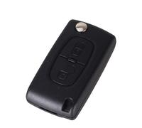 Coque Clé Compatible Citroen C2 C3 C4 C5 C6 C8 Xsara Picasso Berlingo - Compatible Peugeot 207 307 308 407 408 3008 5008 Partner 807 1007 - Fiat ULYSSE (2 Boutons - Peugeot Citroen, HU83 - CE0536)