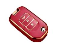 Coque Clé De Voiture Housse De Protection pour Télécommande De Voiture en TPU pour Civic pour CRV CR-V HR-V pour Crider XR-V pour City Jade Odyssey Coque de Clé(Red Only Case)