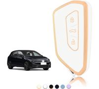 Coque Clé,Etui Cles Étui Clés Adapté Pour Vw Golf 8 Mk8 Cupra Born Formentor Seat Leon Mk4 Ateca Tarraco Skoda Octavia Enyaq,Couvre Clef Cache Cle Voiture Telécommande-Smart Key.[D143]
