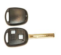 Coque + Clé Plate (7x47mm)- Deux Boutons - Toyota Rav4 08/1995-10/2012