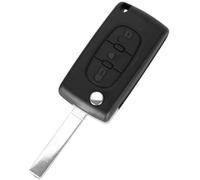 Coque clé pour Citroen C4 C5 C4 Picasso C6 -CE0536- Plip télécommande 3 Boutons Phare Modèle avec Emplacement Pile