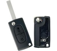 Coque Clé pour Peugeot 207 307 308 3008 5008 807 Expert Partner C2 C3 C4 C8 Berlingo Jumpy-CE0536-2 Boutons- Modèle avec Emplacement Pile-Plip Télécommande