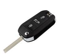 PHONILLICO Coque Clé pour Peugeot 208 308 508 2008 3008 5008 Citroen C4 Cactus C5 C-Elysee - Plip télécommande 3 Boutons