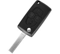 Coque Clé pour Peugeot 807 1007 Citroen C8 Fiat Ulysse-4 Boutons-Modèle sans Emplacement Pile-Télécommande Plip Phonillico®