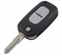 Coque clé pour Renault Clio Kangoo Master Clio Modus Trafic Twingo Wind -2 Boutons-Modèle avec Emplacement Pile-Télécommande Plip Phonillico®