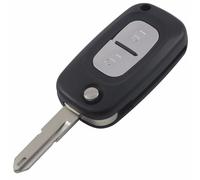 Coque clé pour Renault Clio Kangoo Master Clio Modus Trafic Twingo Wind -2 Boutons-Modèle avec Emplacement Pile-Télécommande Plip Phonillico®
