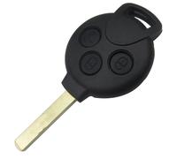 Coque Cle Pour Smart Fortwo 451 Coupe Cabriolet 2007-2014 - 3 Boutons - Plip Telecommande Avec Lame [Phonillico]