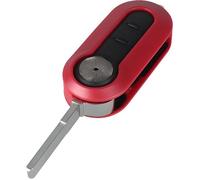 Coque Clé Rouge pour Fiat 500 Abarth Bravo Ducato Panda Punto Doblo 500L - 3 Boutons - Plip télécommande avec Lame Phonillico®