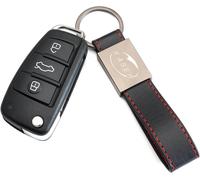 Coque Clé Télécommande Plip Pour Audi A1 A3 A4 A6 A8 Q3 Q5 Q7 (8x0837220d) Avec Porte-Clés En Cuir