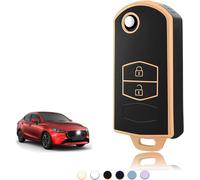 Coque Clé Tpu,Etui Clé Étui Clé Adapté Pour Mazda 2/3/5/6 M2 M3 M5 M6 Cx-3 Cx-5 Cx-7 Cx-9 Cx-30 Mx-5 Rx-8 Bt-50 Atenza Axela Demio,Couvre Clef Cache Cle Voiture Telécommande-Flip Key.[D280]