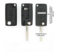 Coque + Clé Vague À Rabat 3 Boutons - Peugeot 407 À Part. 01/2006