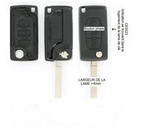 Coque + Clé Vague À Rabat 3 Boutons - Peugeot 607 À Part. 01/2004