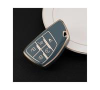 Coque Clé Voiture 5/6 Boutons pour Chevrolet pour Tahoe pour Suburban pour GMC pour Yukon pour Buick pour Envision S Plus pour Avenir 2020-2023(5 Buttons Grey)