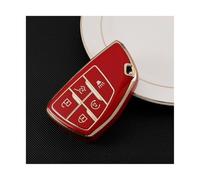 Coque Clé Voiture 5/6 Boutons pour Chevrolet pour Tahoe pour Suburban pour GMC pour Yukon pour Buick pour Envision S Plus pour Avenir 2020-2023(5 Buttons Red)