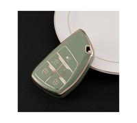 Coque Clé Voiture 5/6 Boutons pour Chevrolet pour Tahoe pour Suburban pour GMC pour Yukon pour Buick pour Envision S Plus pour Avenir 2020-2023(5 Buttons Green)