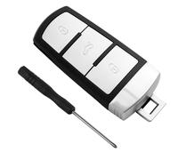 Coque Clé VW Compatible Passat B6 CC 3C B7 Magotan - Boîtier de Rechange pour Télécommande 3 Boutons, Tournevis Inclus - Clé VW Passat B6 CC Coquille Vide sans Électronique