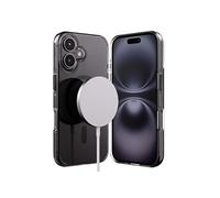 Crong Coque Clear MAG Pro pour iPhone 16 Compatible Noir transparent