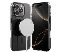 Coque Clear MAG Pro pour iPhone 16 Pro Compatible MagSafe Noir transparent