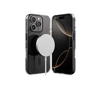 Crong Coque Clear MAG Pro pour iPhone 16 Pro Compatible Noir transparent