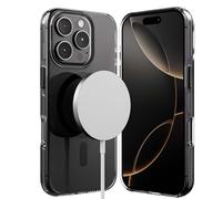 Coque Clear MAG Pro pour iPhone 16 Pro Compatible MagSafe Crong Noir transparent