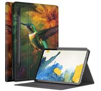 Coque colibri colorée pour Samsung Galaxy Tab S8 (2022) / Galaxy Tab S7 (2020) 11", plusieurs angles de vue avec porte-stylo, mise en veille/réveil automatique pour Galaxy Tab S8 2022