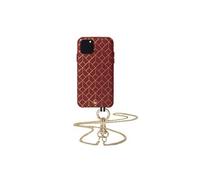 Bigben Connected Coque iPhone 11 Pro Saint Germain Artefakt Cuir avec bandoulière Bordeaux