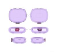 Coque compacte anti-poussière en TPU pour écouteurs JBL Endurance Peak 4, transport sûr et encombrement minimal (violet transparent)