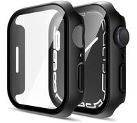 Coque compatible apple Watch 41mm Serie 7 - Protection rigide étui noir écran verre trempé Phonillico®