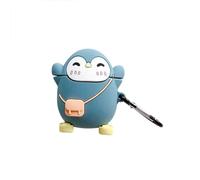 Coque Compatible avec Airpods 3, Coque en Souple Silicone de Dessin Animé Pingouin Drôle Kawaii Coque Housse Étui Protecteur Silicone Cover Antichoc Etui de Protection avec Porte-clés