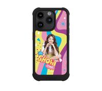 Coque Compatible avec Apple iPhone 15 Pro Coque de Telephone Antichoc NIVOmax Noire Produit sous Licence Officielle Soy Luna Disney