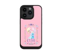 Coque Compatible avec Apple iPhone 15 Pro Coque de Telephone Compatible avec MagSafe Coque de Protection NIVOcore Noire La Reine des neiges Elsa Produit sous Licence Officielle Disney