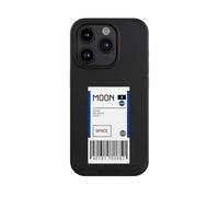Coque Compatible avec Apple iPhone 15 Pro Coque de Telephone Compatible avec MagSafe Coque de Protection NIVOcore Noire NASA Billet d'avion Cosmos