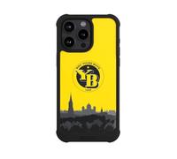 Coque Compatible avec Apple iPhone 15 Pro Max Coque de Telephone Antichoc NIVOmax Noire BSC Young Boys Logo Produit sous Licence Officielle