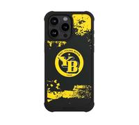 Coque Compatible avec Apple iPhone 15 Pro Max Coque de Telephone Antichoc NIVOmax Noire BSC Young Boys Produit sous Licence Officielle Articles pour Fans