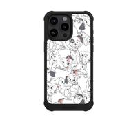 Coque Compatible avec Apple iPhone 15 Pro Max Coque de Telephone Antichoc NIVOmax Noire Disney 101 dalmatiens Motif de série