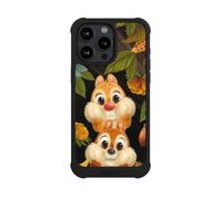 Coque Compatible avec Apple iPhone 15 Pro Max Coque de Telephone Antichoc NIVOmax Noire Disney Tic et Tac Produit sous Licence Officielle