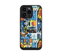 Coque Compatible avec Apple iPhone 15 Pro Max Coque de Telephone Compatible avec MagSafe Coque de Protection NIVOcore Noire Marvel The Fantastic Four Produit sous Licence Officielle