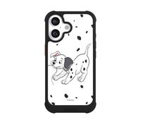 Coque Compatible avec Apple iPhone 16 Coque de Telephone Antichoc NIVOmax Noire 101 dalmatiens Chien Disney