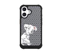 Coque Compatible avec Apple iPhone 16 Coque de Telephone Antichoc NIVOmax Noire 101 dalmatiens Disney Produit sous Licence Officielle